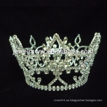 Peines de pelo Rhinestone Love Shape Corona de cristal nupcial Tiara Tiara de pelo